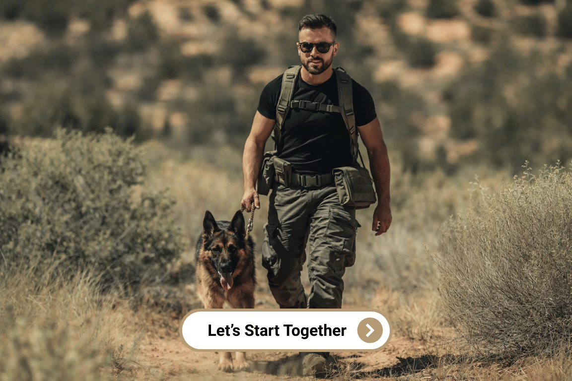 Caleb Harrison trening K-9